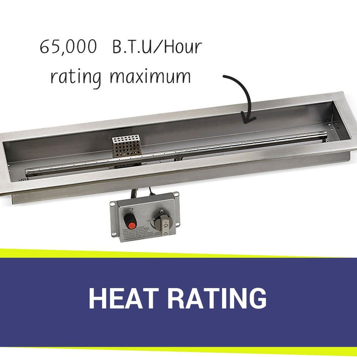 30" x 6" Linear CSA Certified Stainless Steel Drop-In Pan Kit by American Fire Products