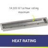 30" x 6" Linear Stainless Steel Drop-In Pan by American Fire Products