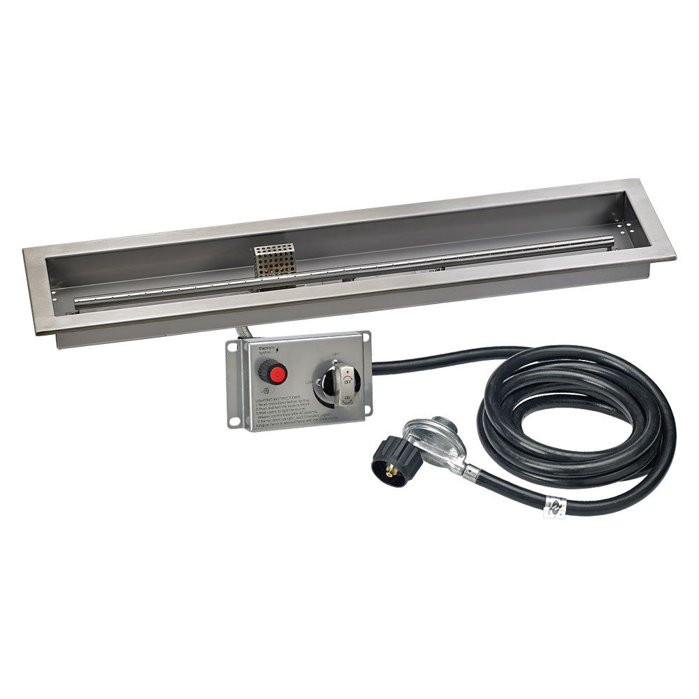 Linear CSA Certified Stainless Steel Drop-Pan Kit by American Fire Products