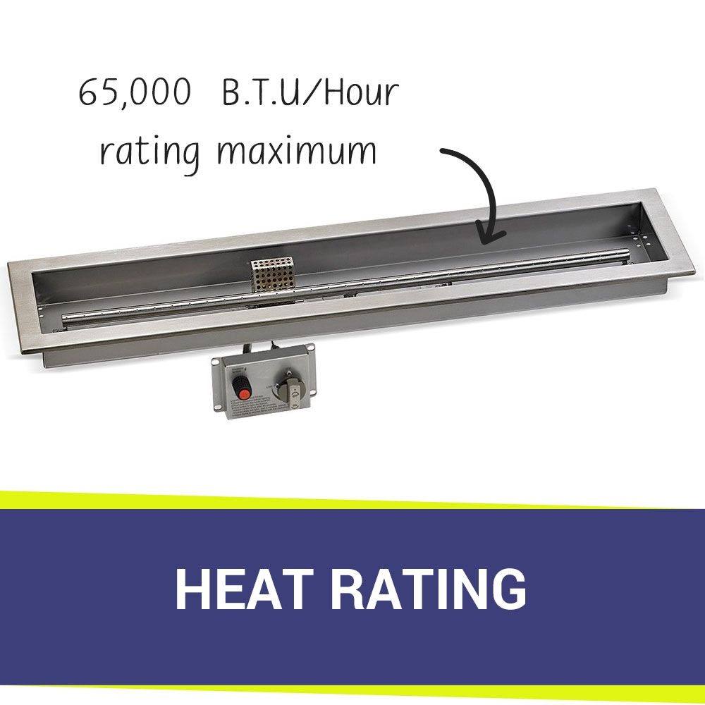 36" x 6" Linear CSA Certified Stainless Steel Drop-In Pan Kit by American Fire Products