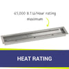 36" x 6" Linear Stainless Steel Drop-In Pan by American Fire Products