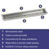 36" x 6" Linear Stainless Steel Drop-In Pan by American Fire Products