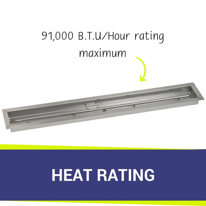 48" x 6" Linear Stainless Steel Drop-In Pan by American Fire Products