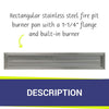 48" x 6" Linear Stainless Steel Drop-In Pan by American Fire Products