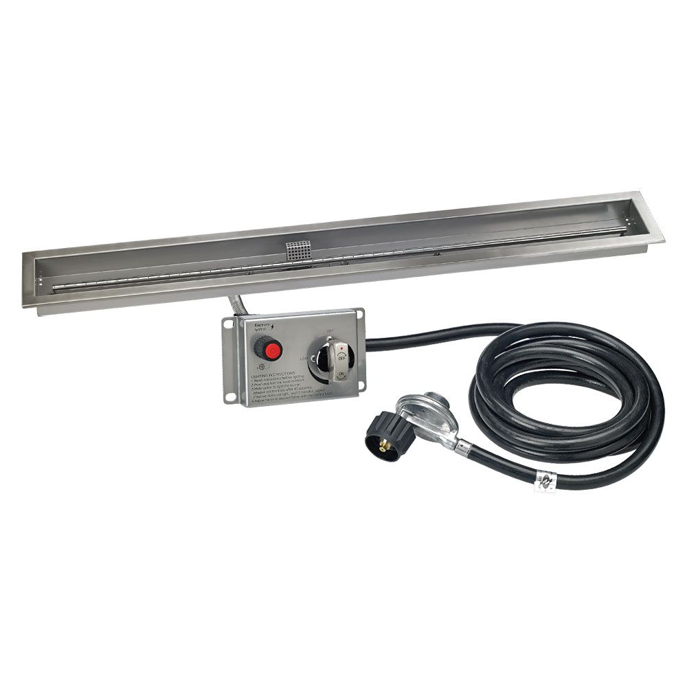 Linear CSA Certified Stainless Steel Drop-Pan Kit by American Fire Products