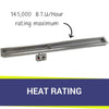 60" x 6" Linear CSA Certified Stainless Steel Drop-In Pan Kit by American Fire Products