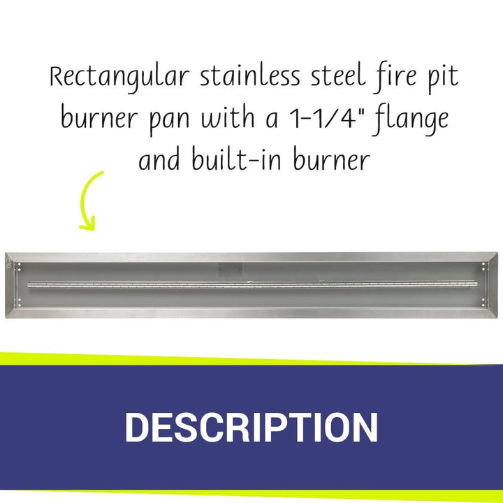 60" x 6" Linear Stainless Steel Drop-In Pan by American Fire Products