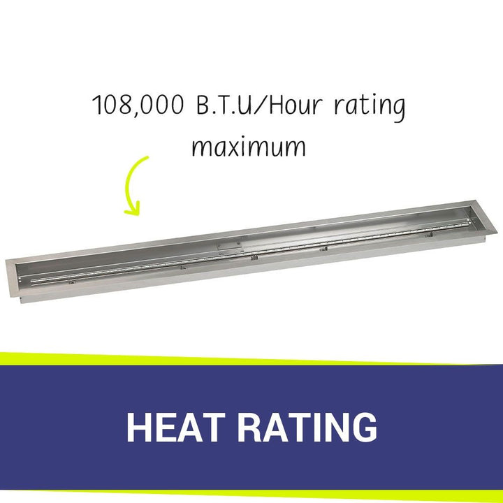 60" x 6" Linear Stainless Steel Drop-In Pan by American Fire Products