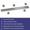 60" x 6" Linear Stainless Steel Drop-In Pan by American Fire Products