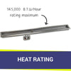 72" x 6" Linear CSA Certified Stainless Steel Drop-In Pan Kit by American Fire Products