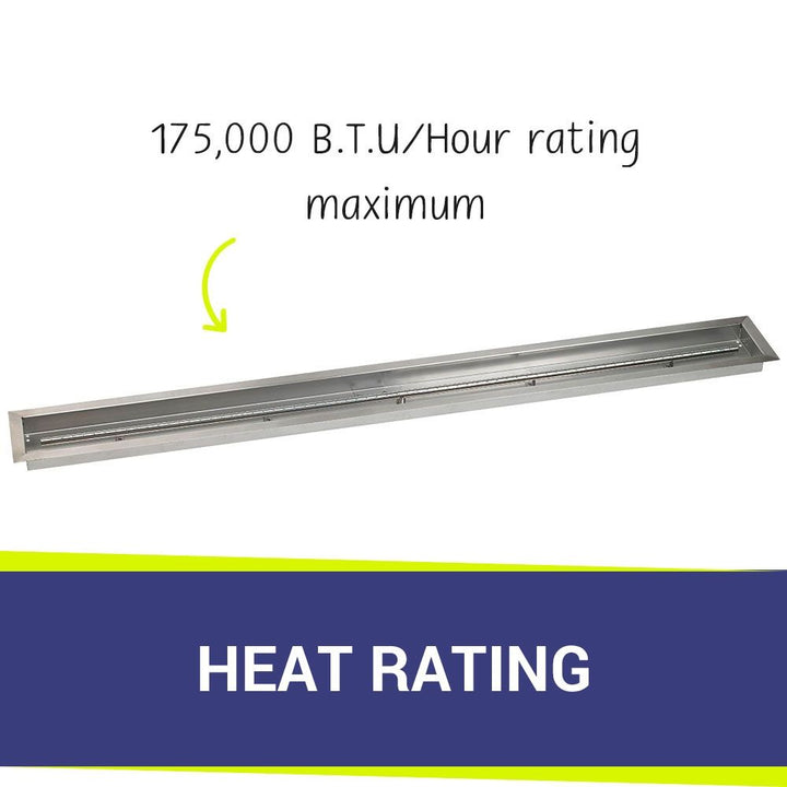 72" x 6" Linear Stainless Steel Drop-In Pan by American Fire Products