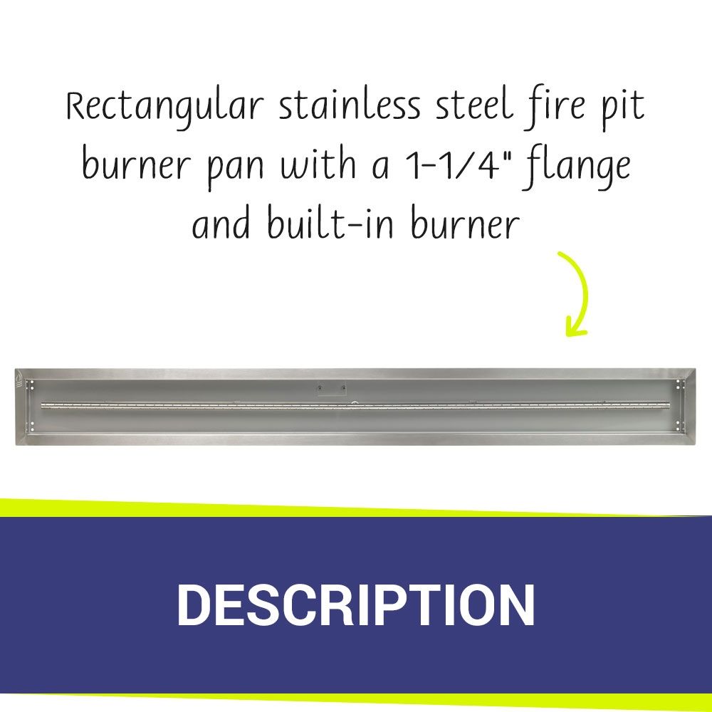 72" x 6" Linear Stainless Steel Drop-In Pan by American Fire Products
