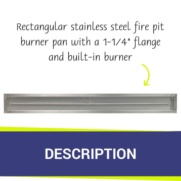 72" x 6" Linear Stainless Steel Drop-In Pan by American Fire Products