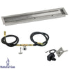 36" x 6" Linear Stainless Steel Drop-In Pan with Spark Ignition Kit - Natural Gas by American Fire Products