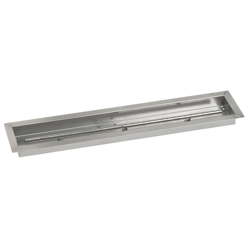 36" x 6" Linear Stainless Steel Drop-In Pan with Spark Ignition Kit - Natural Gas by American Fire Products