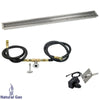 72" x 6" Linear Stainless Steel Drop-In Pan with Spark Ignition Kit - Natural Gas by American Fire Products