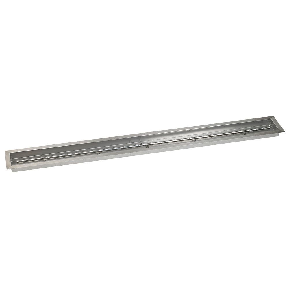 72" x 6" Linear Stainless Steel Drop-In Pan with Spark Ignition Kit - Natural Gas by American Fire Products