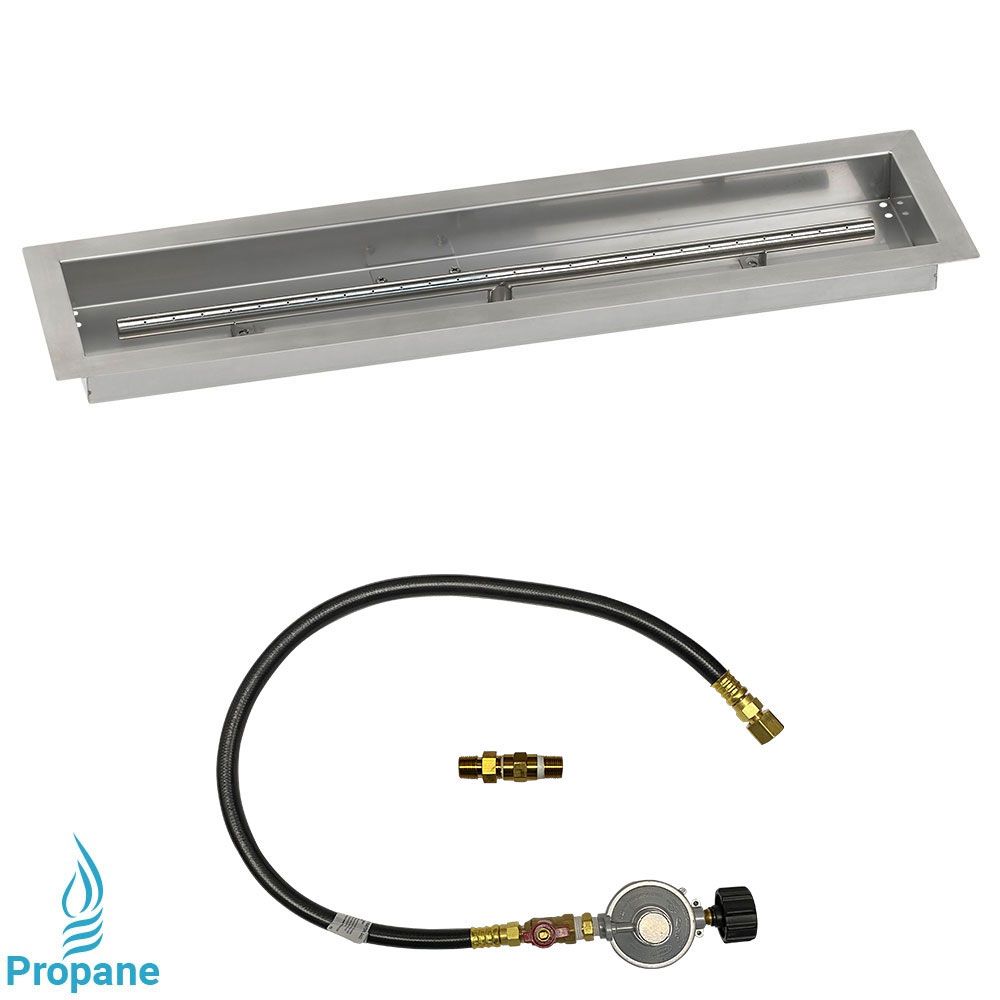 Linear Drop-In Pan with Match Light Kit by American Fire Products