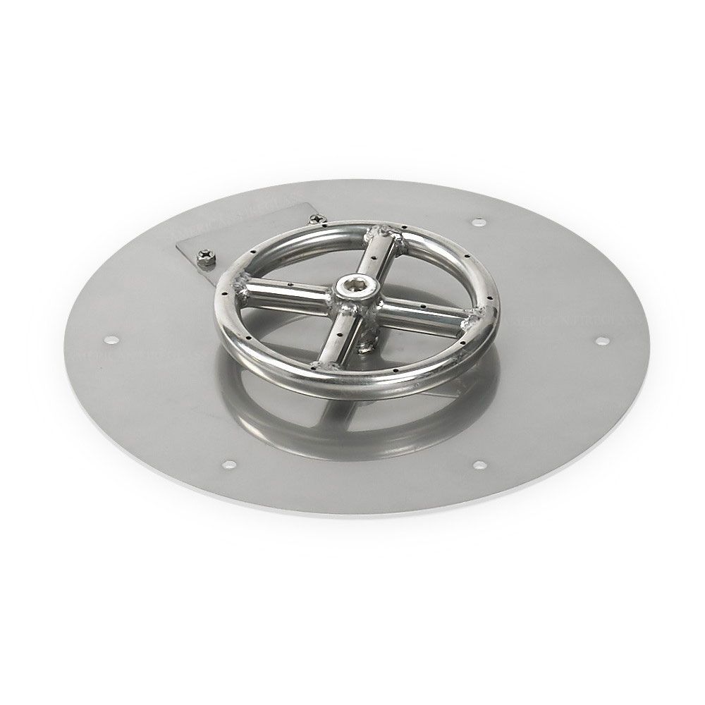 Round Stainless Steel Flat Pan by American Fire Products