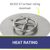 12" Round Stainless Steel Flat Pan by American Fire Products