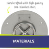12" Round Stainless Steel Flat Pan by American Fire Products