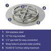 18" Round Stainless Steel Flat Pan by American Fire Products