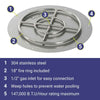 24" Round Stainless Steel Flat Pan by American Fire Products