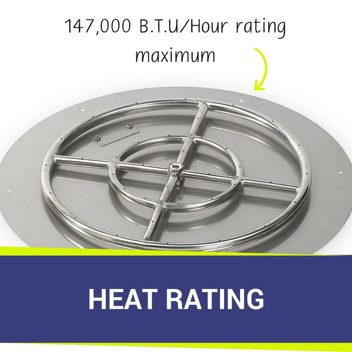 24" Round Stainless Steel Flat Pan by American Fire Products