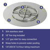 30" Round Stainless Steel Flat Pan by American Fire Products