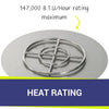 30" Round Stainless Steel Flat Pan by American Fire Products
