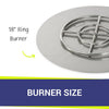 30" Round Stainless Steel Flat Pan by American Fire Products