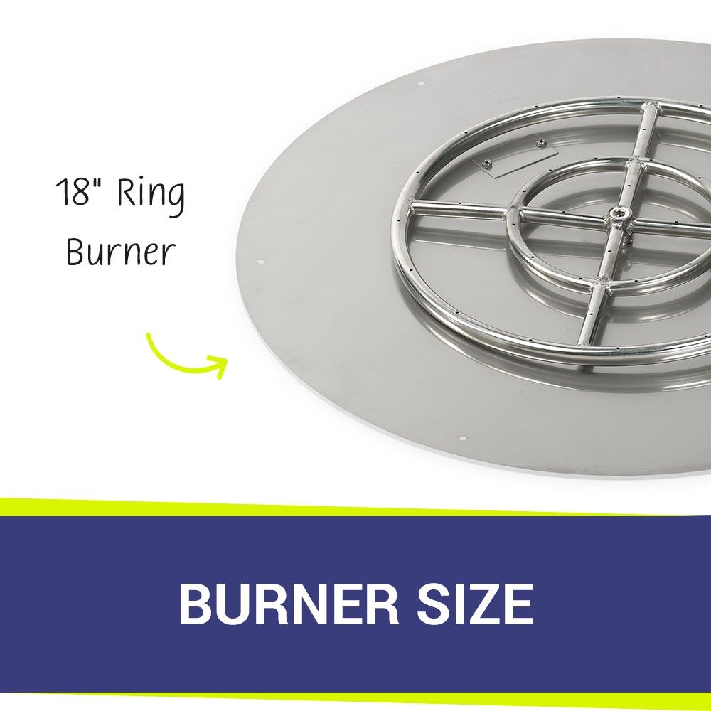30" Round Stainless Steel Flat Pan by American Fire Products