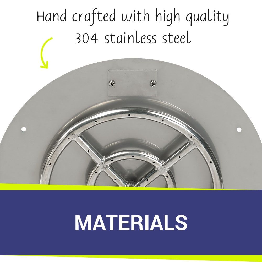 30" Round Stainless Steel Flat Pan by American Fire Products