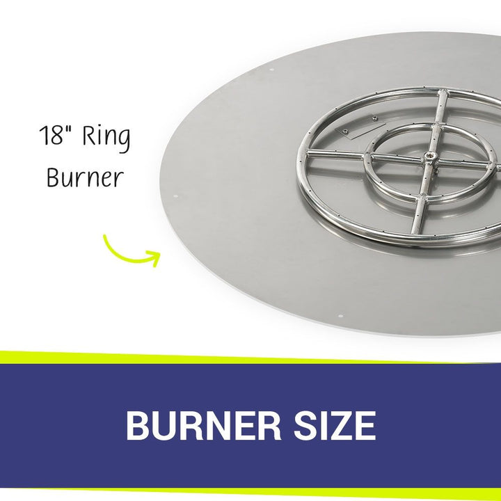 36" Round Stainless Steel Flat Pan by American Fire Products