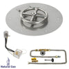 Round Stainless Steel Flat Pan with All-Weather Electronic Ignition System by American Fire Products