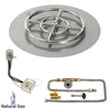 Round Stainless Steel Flat Pan with All-Weather Electronic Ignition System by American Fire Products
