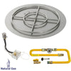 Round High Capacity Stainless Steel Flat with All-Weather Electronic Ignition System by American Fire Products