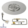 Round Stainless Steel Flat Pan with All-Weather Electronic Ignition System by American Fire Products