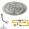 Round High Capacity Stainless Steel Flat with All-Weather Electronic Ignition System by American Fire Products