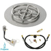 Round Stainless Steel Flat Pan with All-Weather Electronic Ignition System by American Fire Products