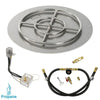 Round Stainless Steel Flat Pan with All-Weather Electronic Ignition System by American Fire Products