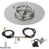 Round Stainless Steel Flat Pan with Spark Ignition Kit by American Fire Products