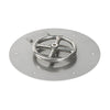 12" Round Stainless Steel Flat Pan with Spark Ignition Kit – Natural Gas by American Fire Products