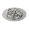 18" Round Stainless Steel Flat Pan with Spark Ignition Kit – Natural Gas by American Fire Products