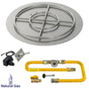 Round High Capacity Stainless Steel Drop-In Pan with Spark Ignition Kit - Natural Gas by American Fire Products