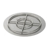 30" Round High Capacity Stainless Steel Flat Pan with Spark Ignition Kit - Natural Gas by American Fire Products