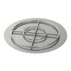 36" Round High Capacity Stainless Steel Flat Pan with Spark Ignition Kit - Natural Gas by American Fire Products