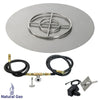 Round Stainless Steel Flat Pan with Spark Ignition Kit by American Fire Products