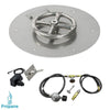 Round Stainless Steel Flat Pan with Spark Ignition Kit by American Fire Products