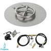 12" Round Stainless Steel Flat Pan with Spark Ignition Kit – Propane by American Fire Products